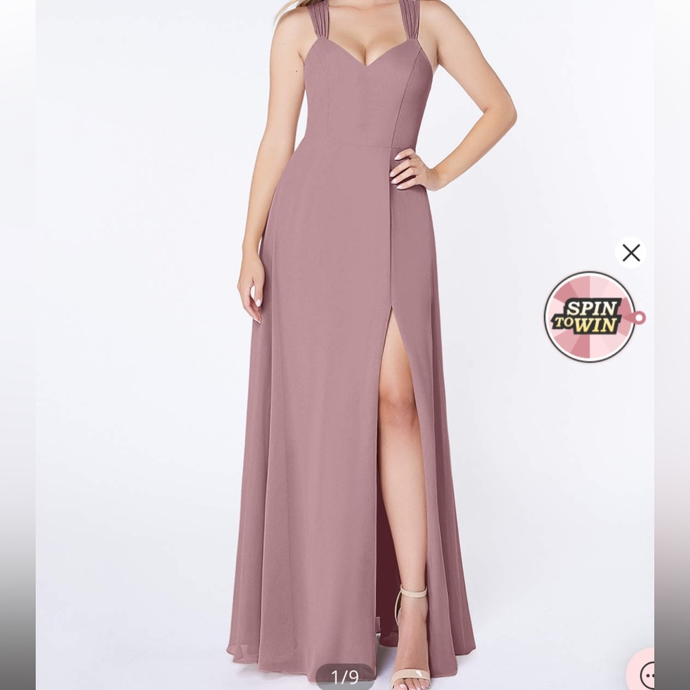 Azazie Jane Dusty Rose size 6
